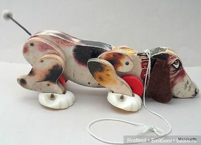 Деревянная Собака Игрушка