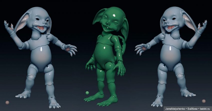 шарнирная кукла гоблин тролль