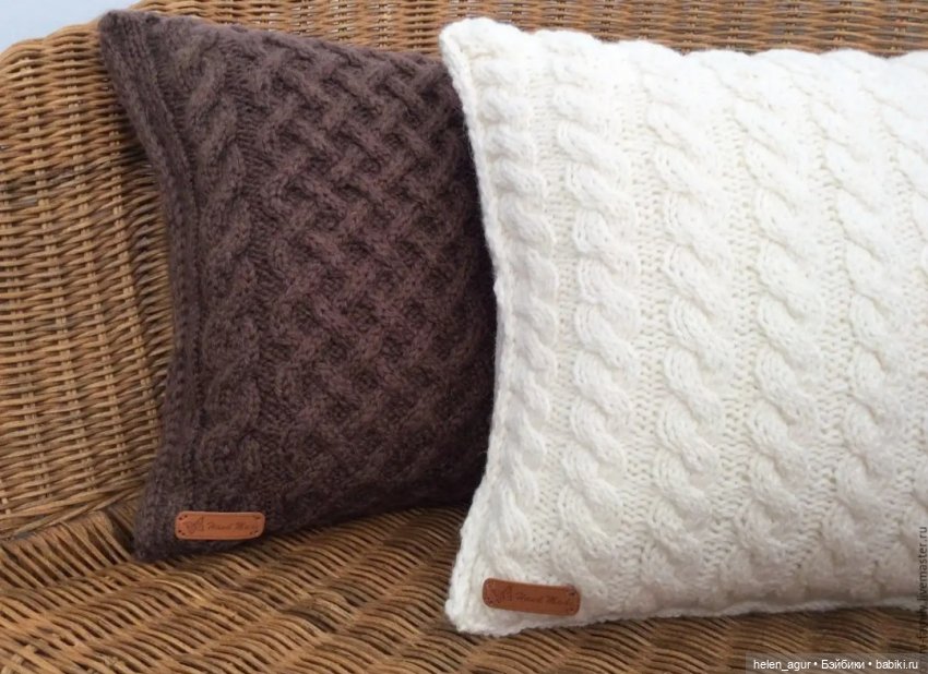 Нужен совет: вязаная подушка