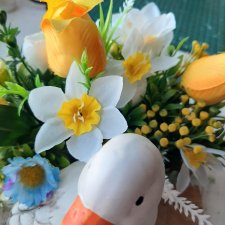 Цветочная композиция на спиле