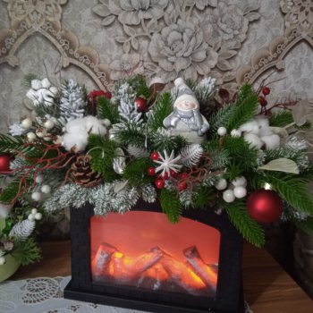 Снеговик, камин, и скоро волшебный праздник