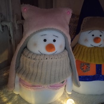 Снеговички для интерьера