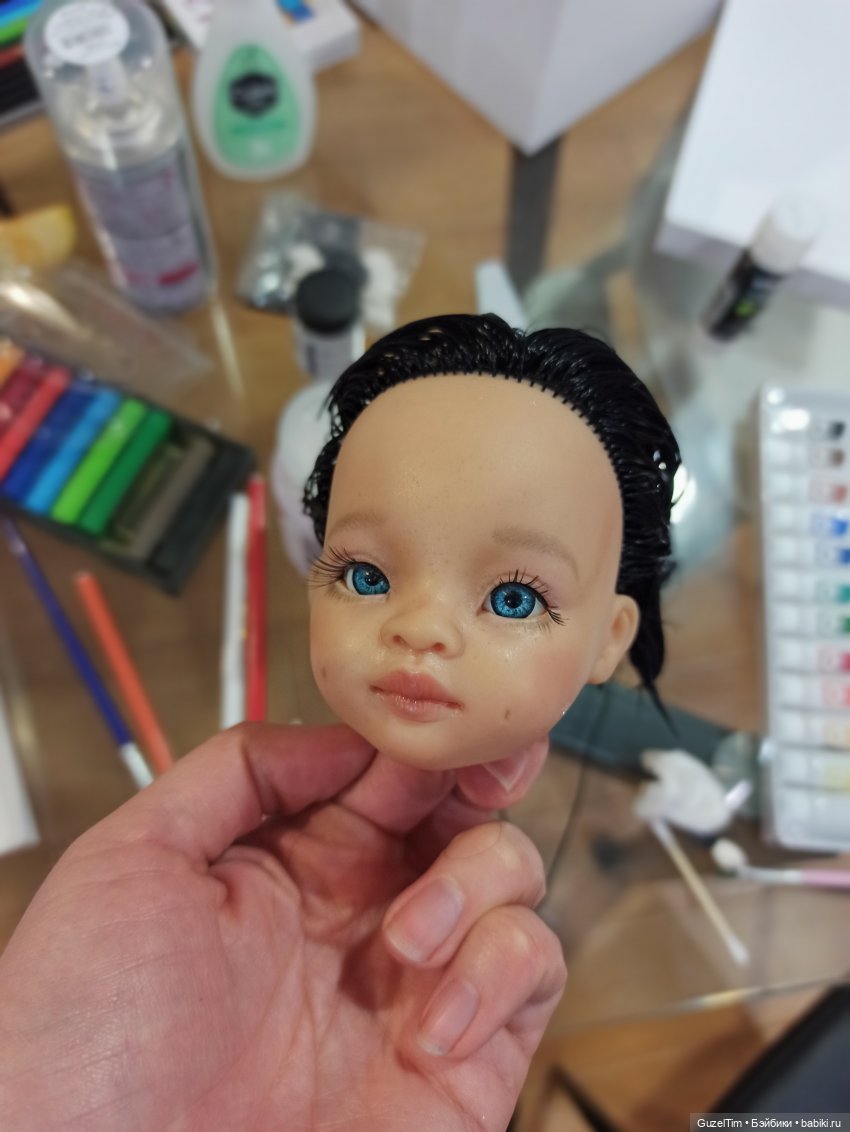 Лиу. Второй опыт — ООАК Paola Reina (Паола Рейна) и испанских кукол: перерисовка (фото 4)