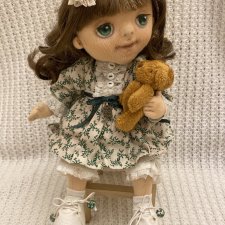 Текстильная куколка с гнущимися ручками, ножками