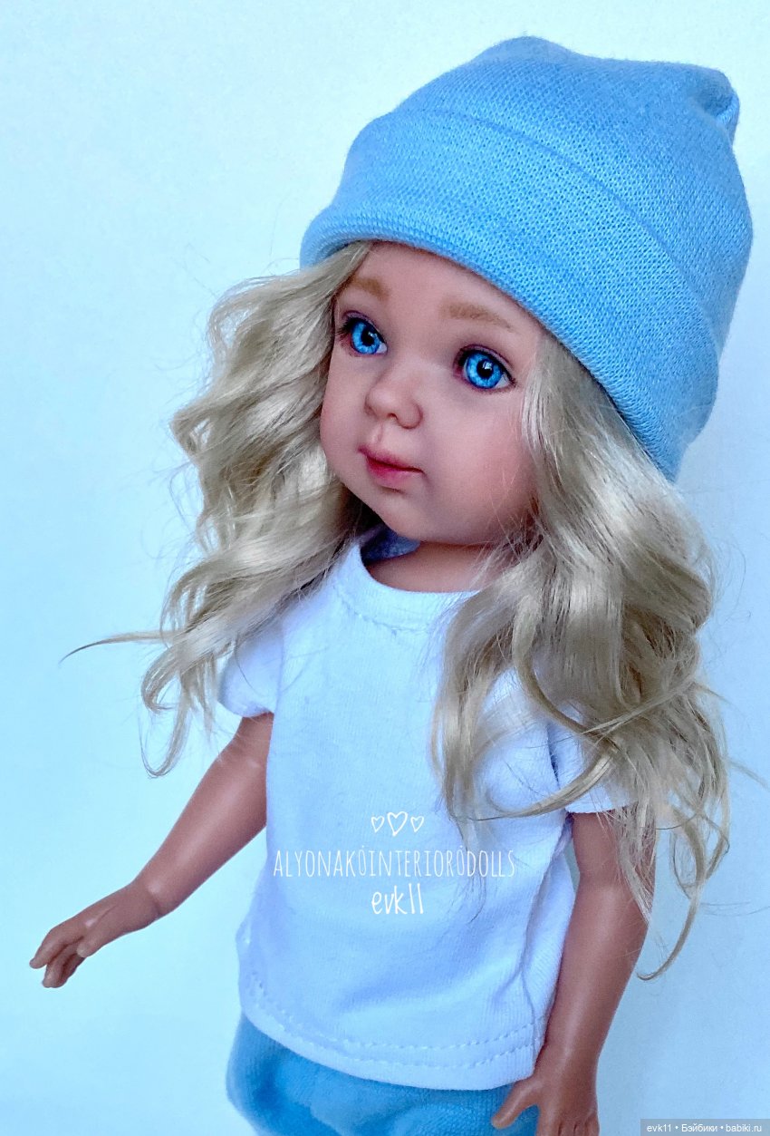 ООАК испанская миниатюрная куколка Vestida de Azul