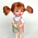 Шарнирная мини-кукла, 15-16 см. ООАК