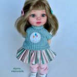 Мини-кукла шарнирная 15-16 см. ООАК