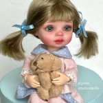 Шарнирная мини-кукла 15 см. ООАК