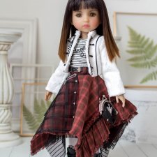 Одежда для Ruby Red Руби Ред: жакет, логслив, юбка, фартук, сумка, чулки, пояс.