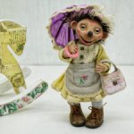 Кукла Ëжик с зонтиком