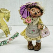 Кукла Ëжик с зонтиком