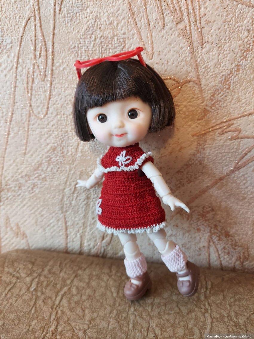 Пополнение в шарнирной компании и первая попытка вязания (фото 4)