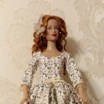 Платье для кукол Тоннер и им подобным.