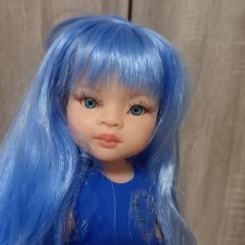 Паола Рейна в синем платье