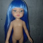 Паола Рейна Лиу голубые волосы