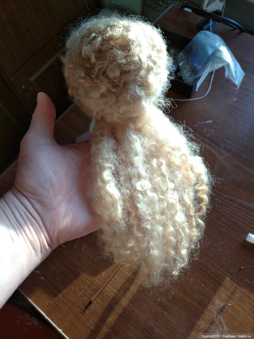 Шьем парик часть 3 — Реставрация антикварных кукол: ремонт фарфора