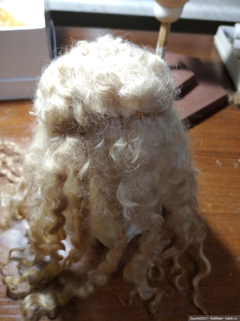 Шьем парик часть 3 — Реставрация антикварных кукол: ремонт фарфора (фото 5)