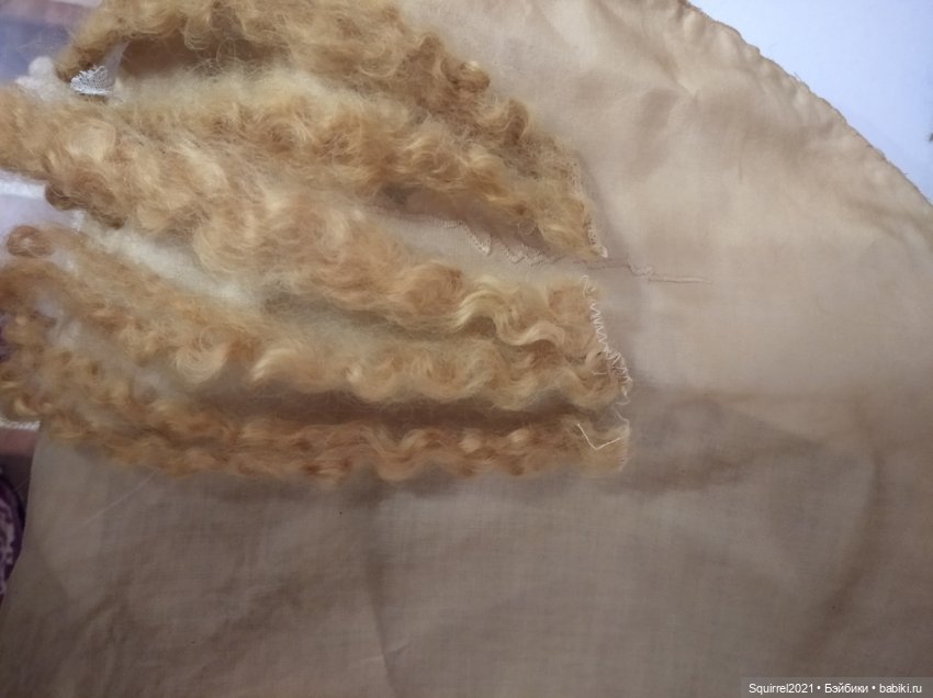 Шьем парик часть 2 — Реставрация антикварных кукол: ремонт фарфора (фото 3)