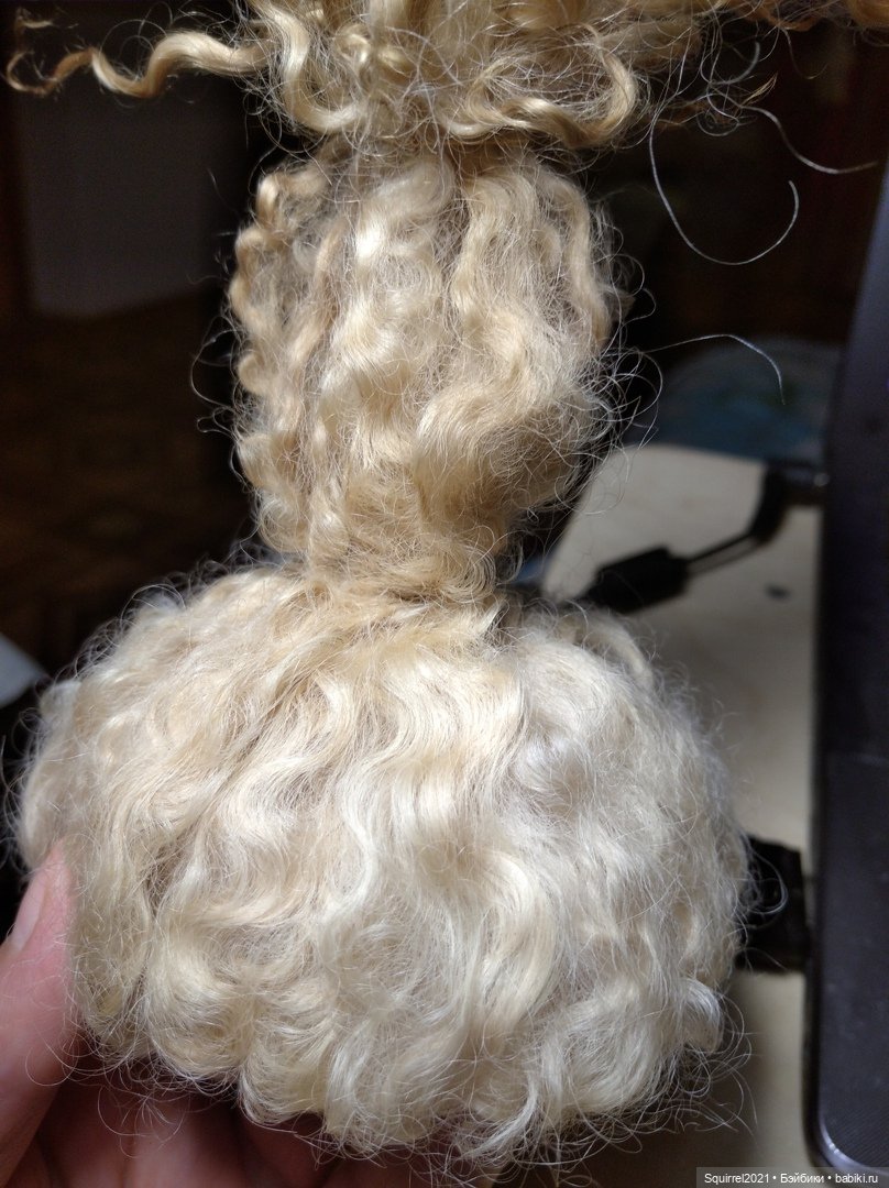 Шьем парик часть 3 — Реставрация антикварных кукол: ремонт фарфора (фото 6)