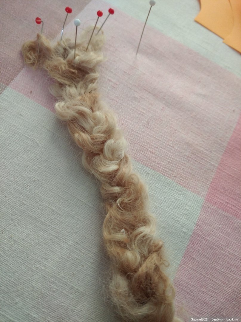 Шьем парик часть 3 — Реставрация антикварных кукол: ремонт фарфора (фото 7)