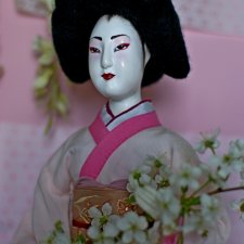 Кукла-Гейша из подручных материалов