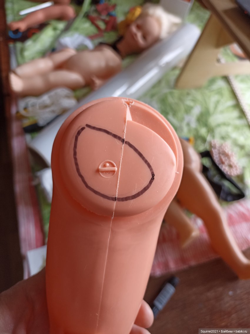 Ремонт ноги немецкой куклы(куклы ГДР) (фото 2)