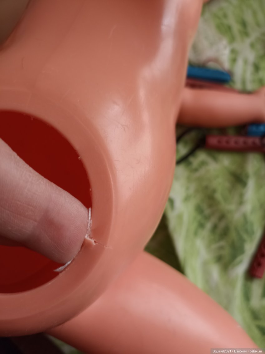 Ремонт ноги немецкой куклы(куклы ГДР)