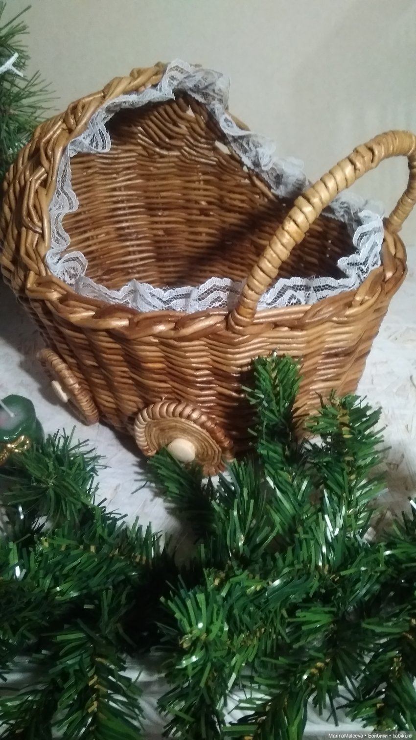 Авторские коляски из бумажной лозы - Марина Мальцева