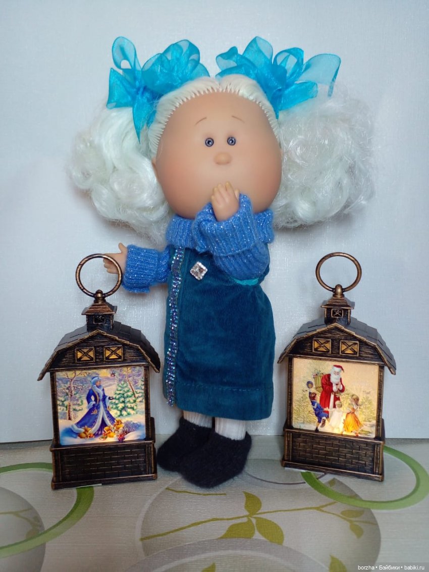 Тёплое платье для Снежки — Куклы Nines d'Onil (Нинес): Миа (Mia) (фото 4)