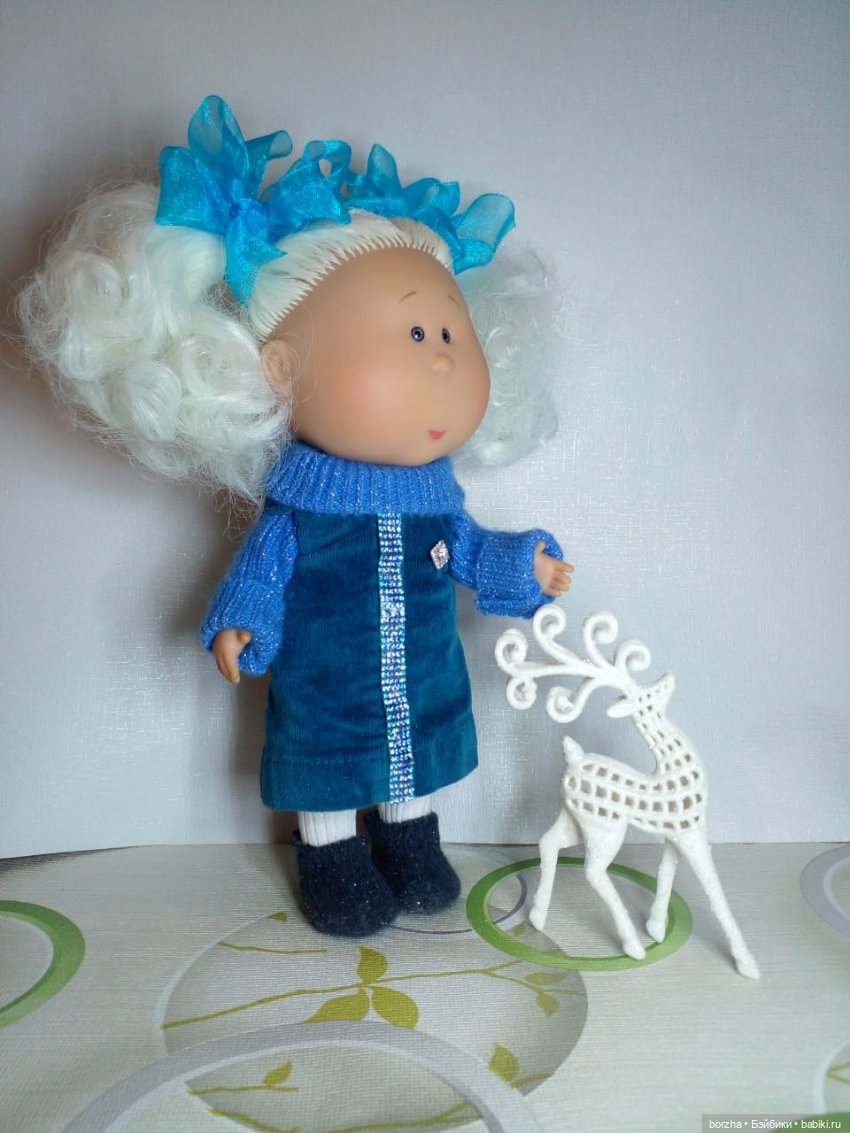 Тёплое платье для Снежки — Куклы Nines d'Onil (Нинес): Миа (Mia) (фото 5)