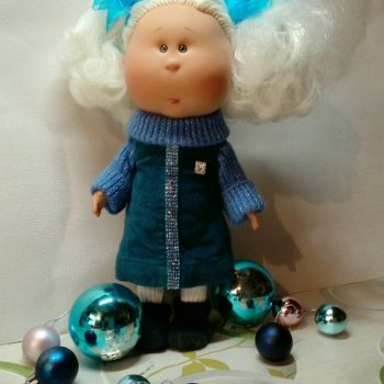 Тёплое платье для Снежки