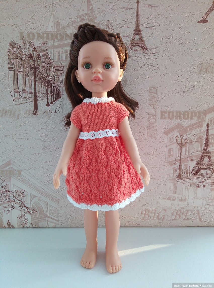 Платье "АПЕЛЬСИНКА" | Бэйбики Платье "АПЕЛЬСИНКА" — Одежда и обувь для кукол своими руками: фото