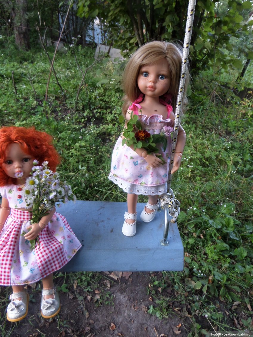 Paola Reina, Паола Рейна, кукла, дача, качели, лето