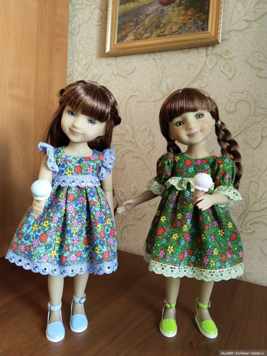Найди 5 отличий 💙💚 — Одежда и обувь для кукол своими руками: фото (фото 8)