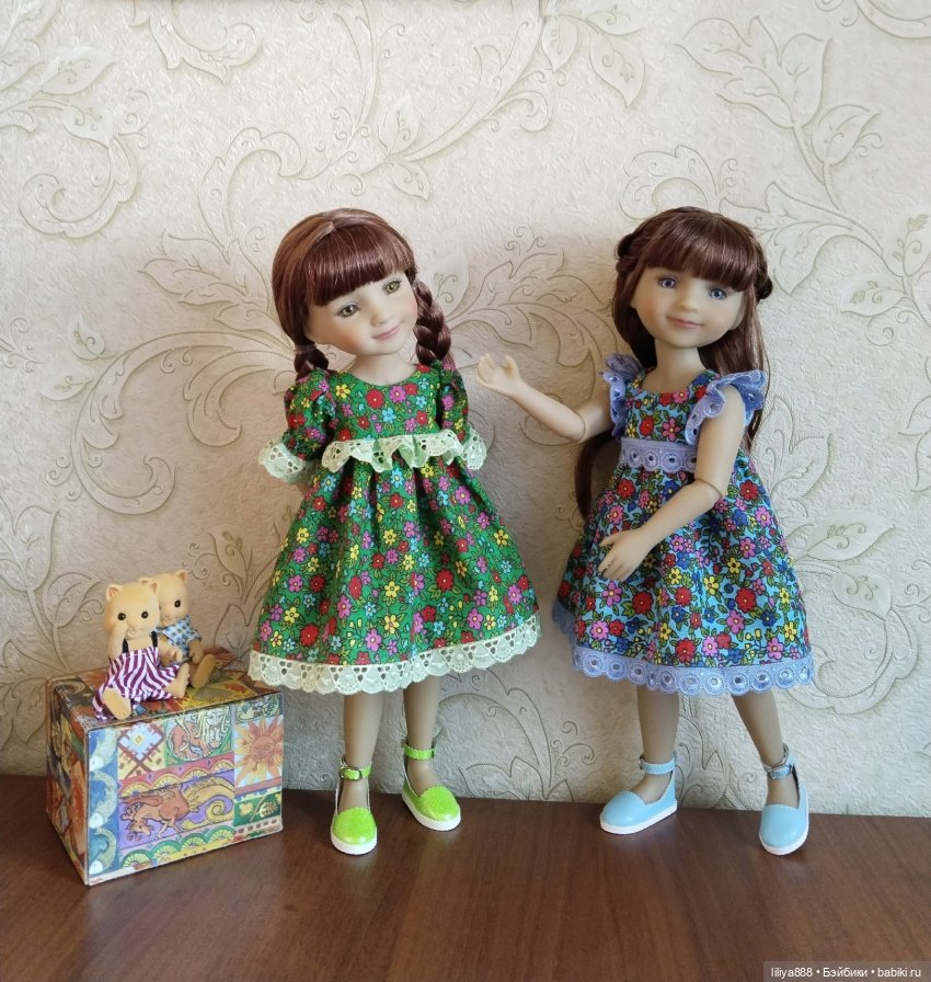 Найди 5 отличий 💙💚 — Одежда и обувь для кукол своими руками: фото (фото 10)