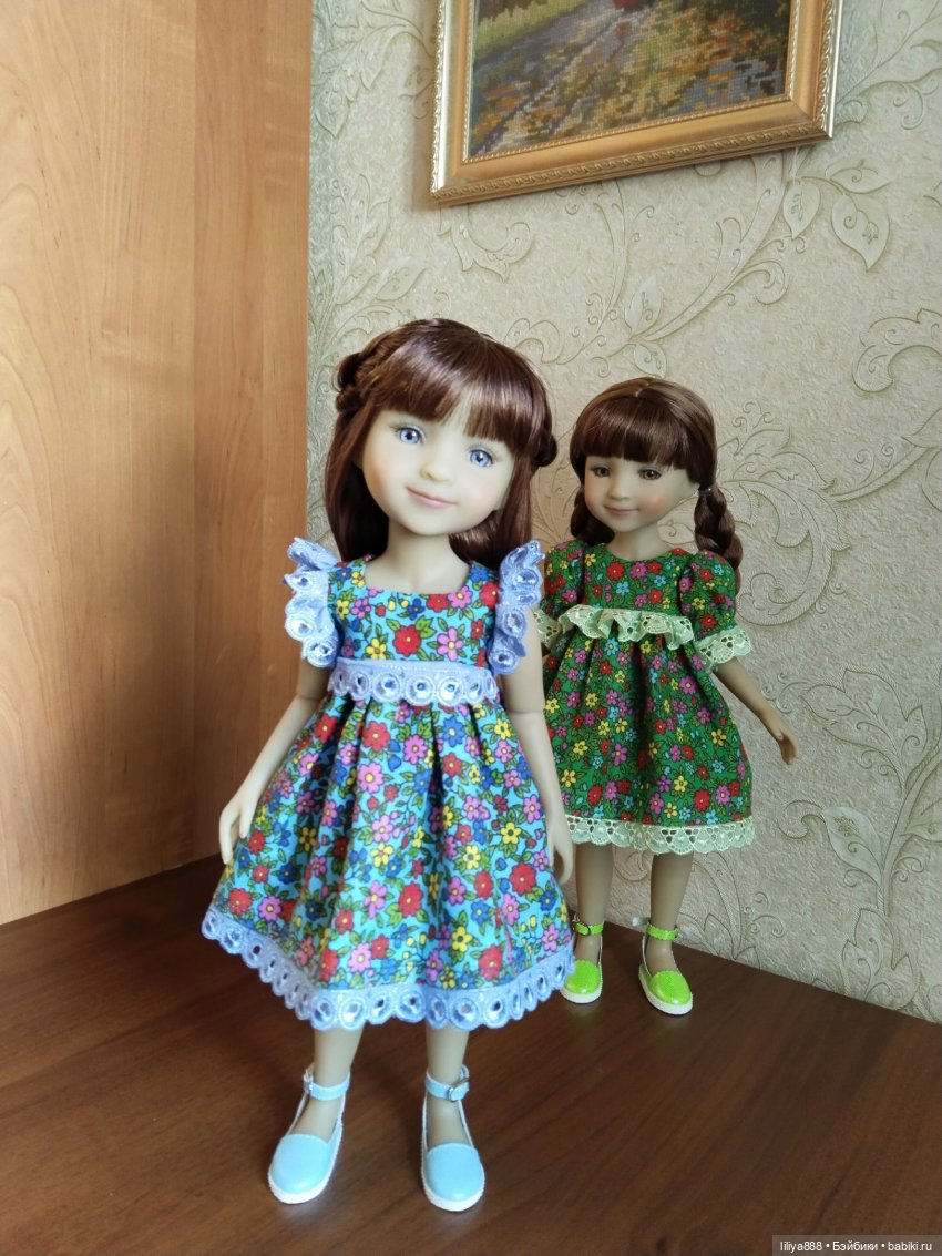 Найди 5 отличий 💙💚 — Одежда и обувь для кукол своими руками: фото (фото 6)
