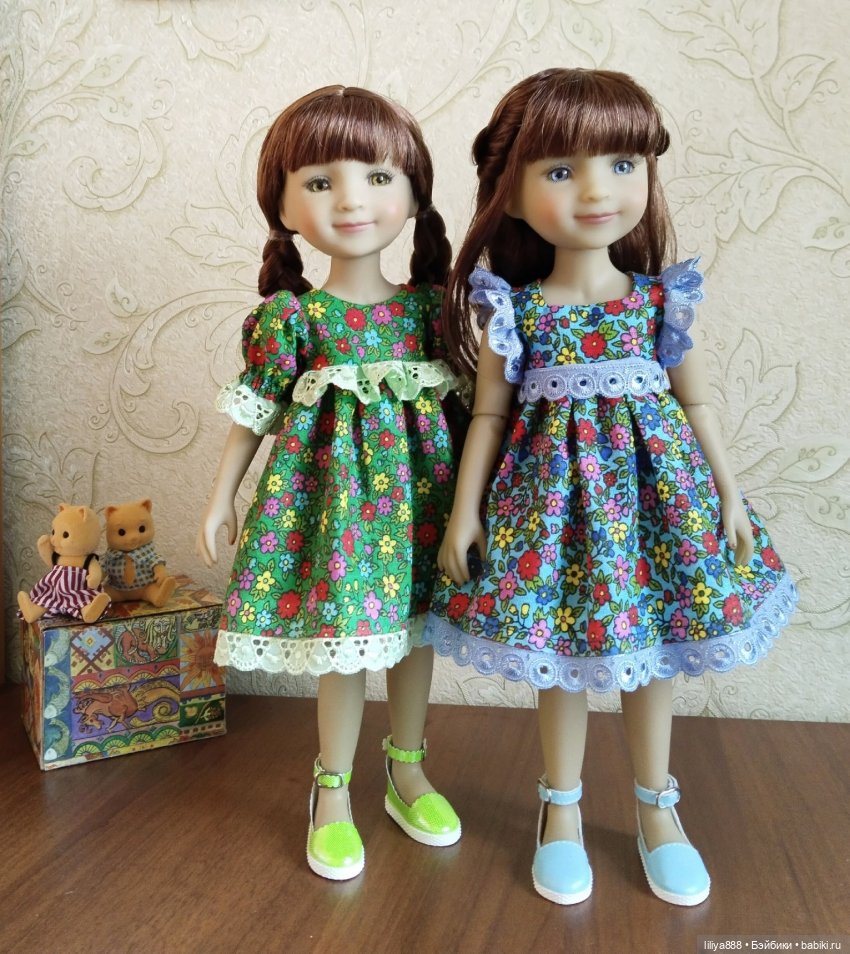 Найди 5 отличий 💙💚 — Одежда и обувь для кукол своими руками: фото (фото 7)