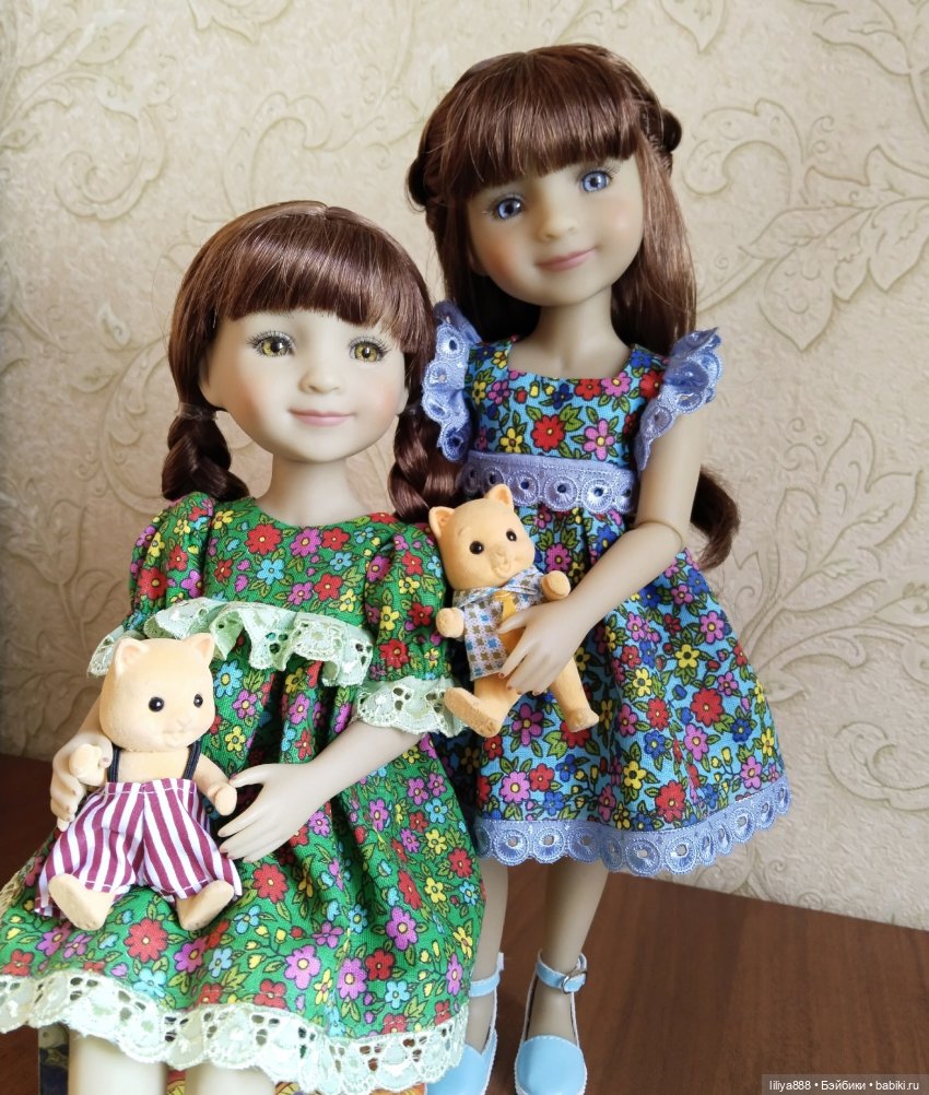 Найди 5 отличий 💙💚 — Одежда и обувь для кукол своими руками: фото (фото 9)