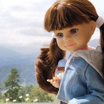 Кукла идёт в горы. ⛰️🌄⛰️