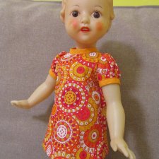 Платье для винтажной куклы