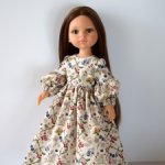Весеннее платье для куклы Паола Рейна #5