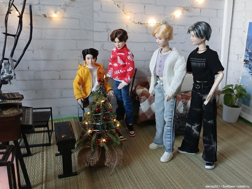 Новогоднее вдохновение — Куклы BTS (БТС) от Mattel: K (фото 5)