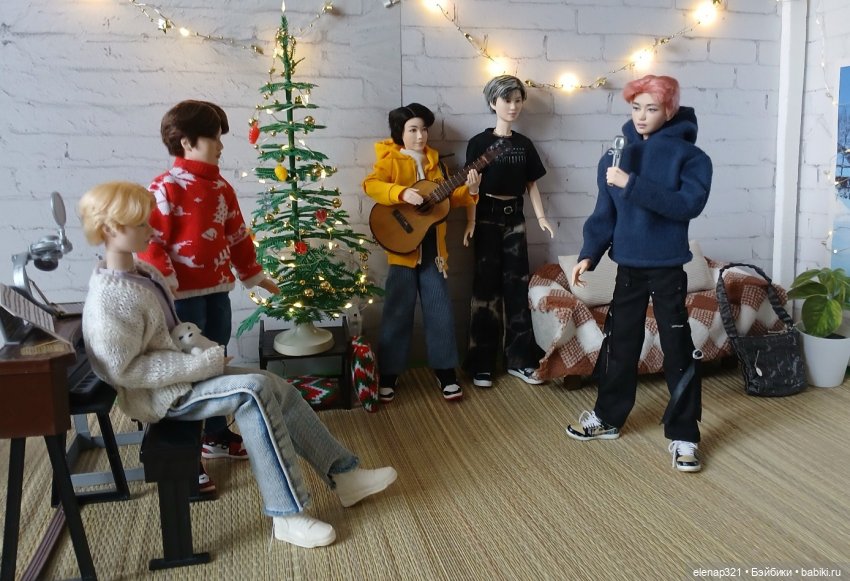 Новогоднее вдохновение — Куклы BTS (БТС) от Mattel: K (фото 8)