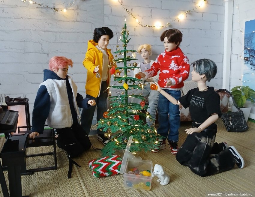 Новогоднее вдохновение — Куклы BTS (БТС) от Mattel: K (фото 7)