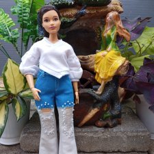 Джинсы для пышечки