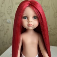 Кристи, прошитая искусственными трессами красного цвета, Паола рейна