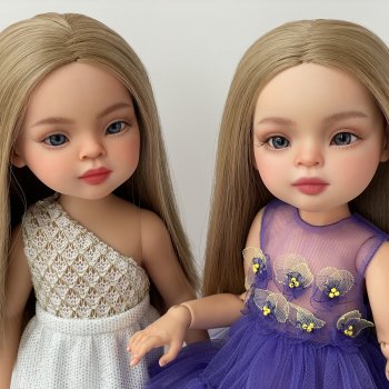 Две сестрички Ягодки Малинки на фотосессии  (ооак Паола Рейна)