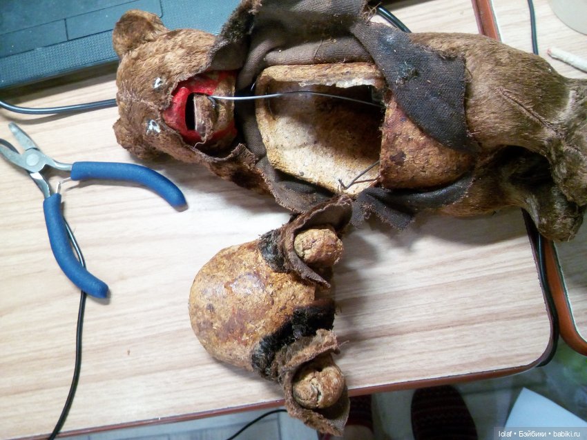 Ремонт механического прессопилочного медведя с соской 60-е гг. СССР (фото 3)