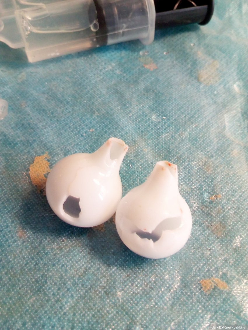 Ах, эти брови вразлёт — Ремонт кукол СССР и ГДР (немок): чернота (фото 3)