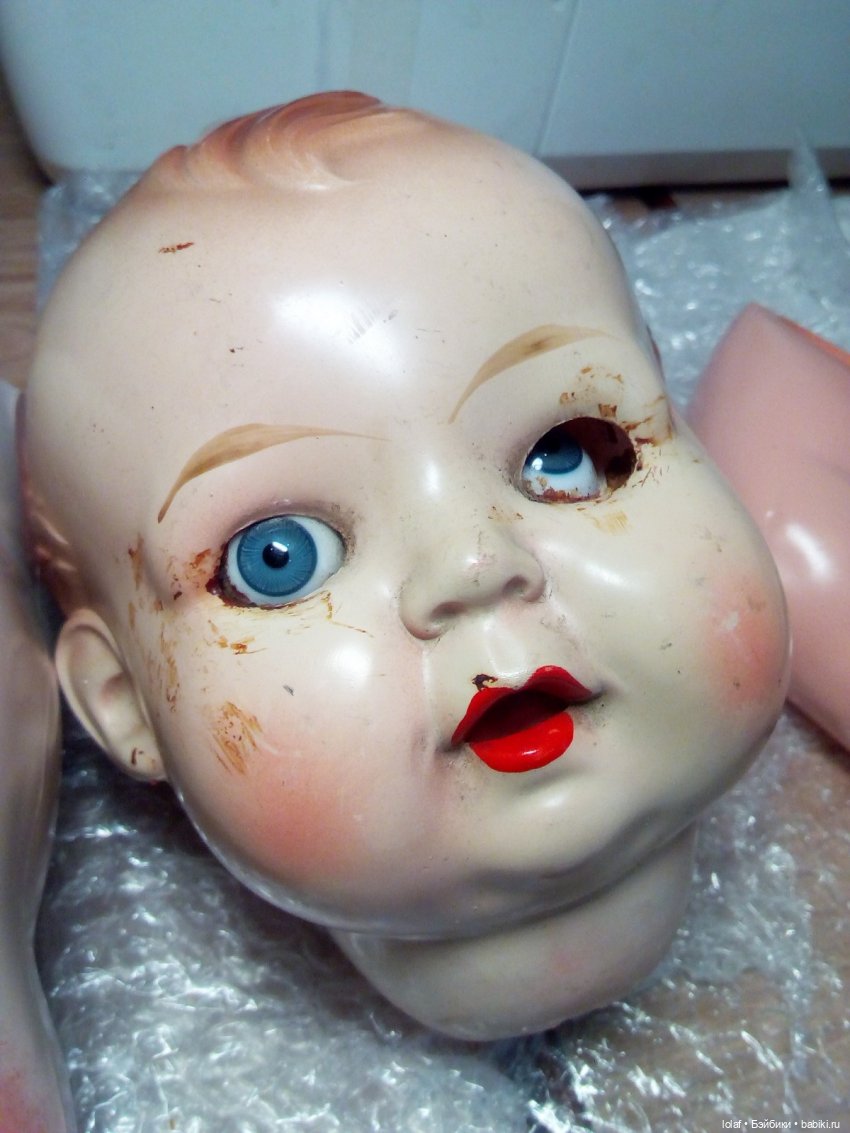 Ах, эти брови вразлёт — Ремонт кукол СССР и ГДР (немок): чернота